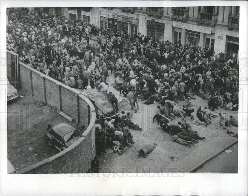 1954 Press Photo Students Riot Bogota Colombian Army - Historic Images