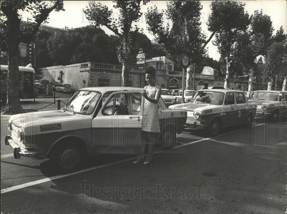 1972 Press Photo Montpelier France drive taxis places - Historic Images