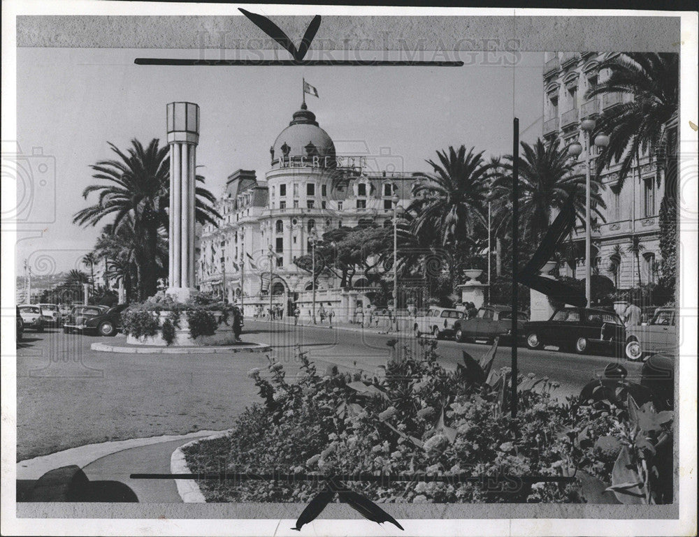 1963 Press Photo Negresco Hotel Facade Mediterranean - Historic Images