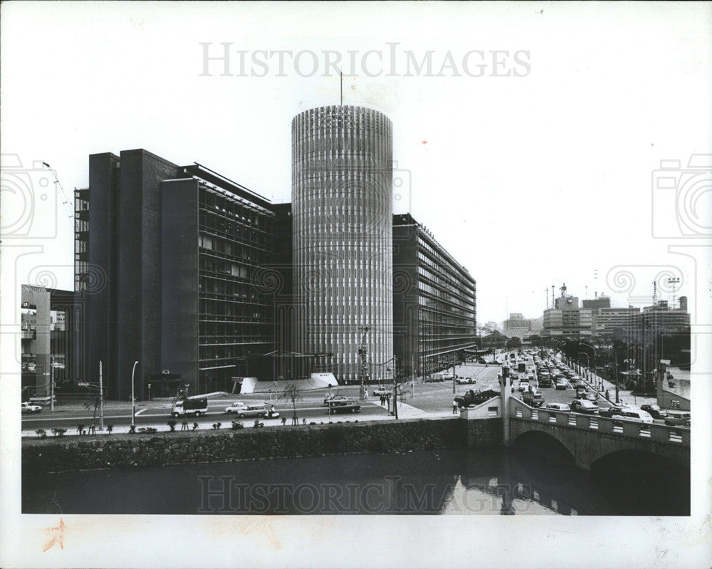 Japan Tokyo City Palaceside Newspaper Office Building - Historic Images