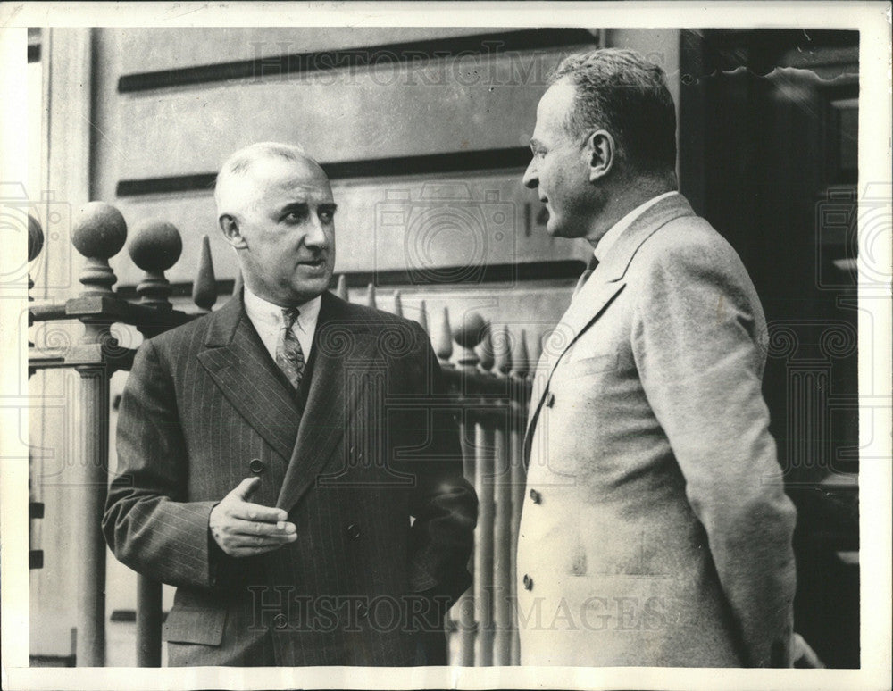 1933 Press Photo Professor Raymond  Roosevelt adviser - Historic Images