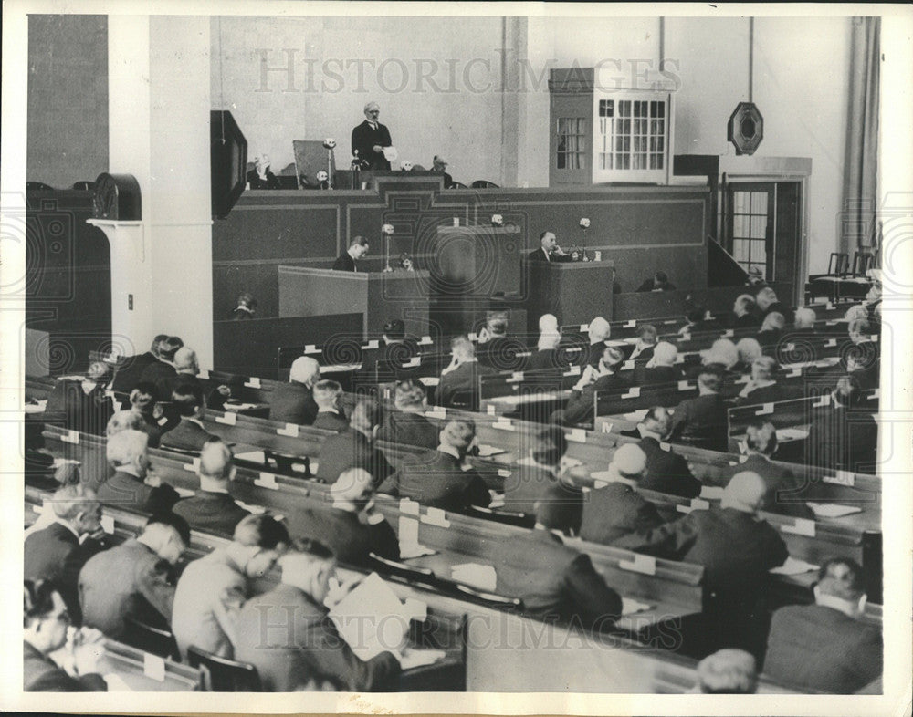 1933 Press Photo World Economic conference Ramsay South - Historic Images