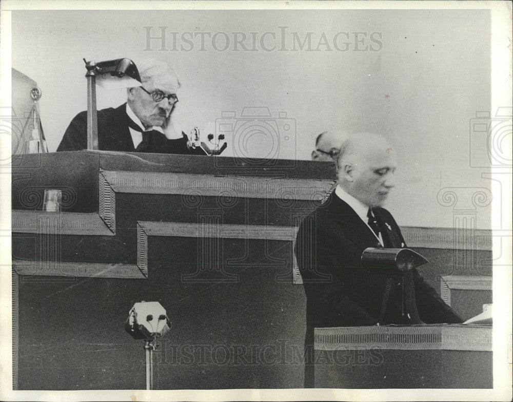 1933 Press Photo Singer Guido Jung Italian Minister met - Historic Images