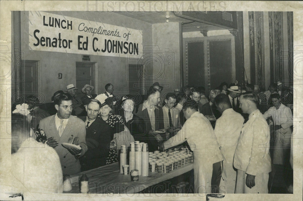 Press Photo senator Johnson Democratic state Assembly - Historic Images