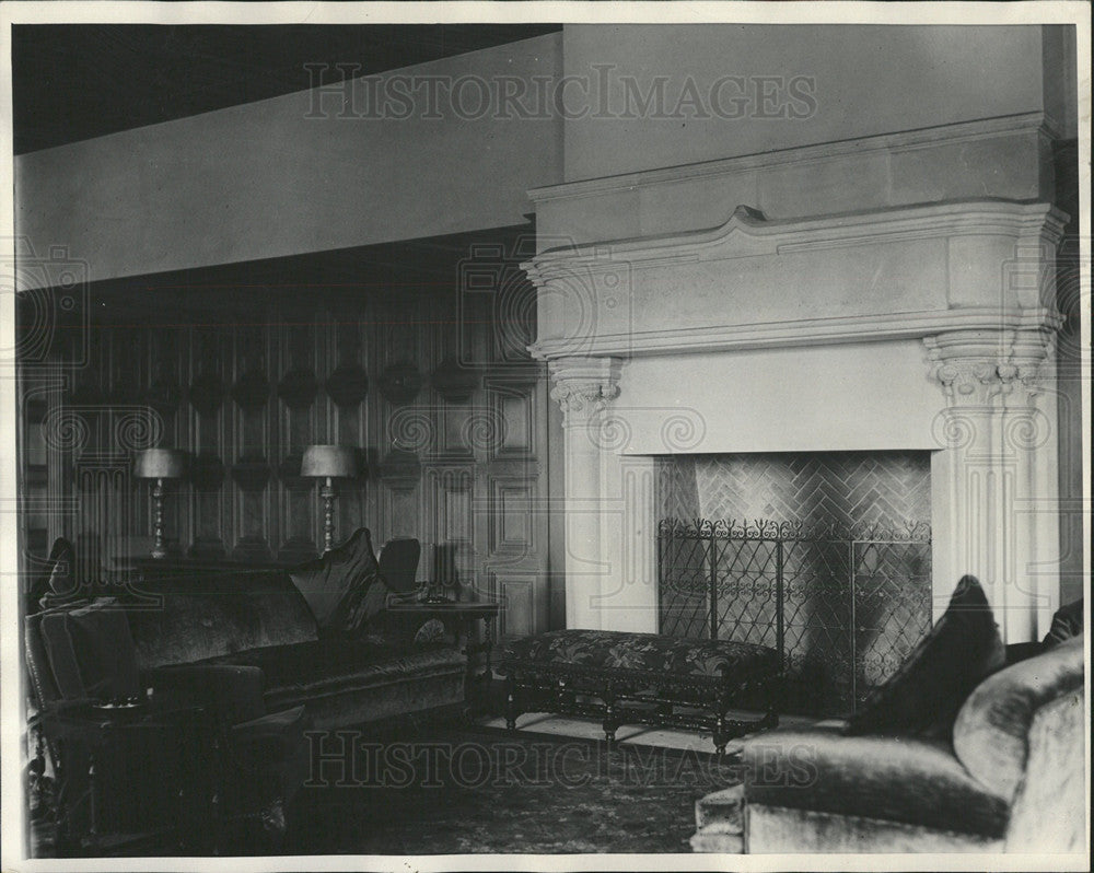 1930 Press Photo Athenaeum Lounge Room Interior - Historic Images