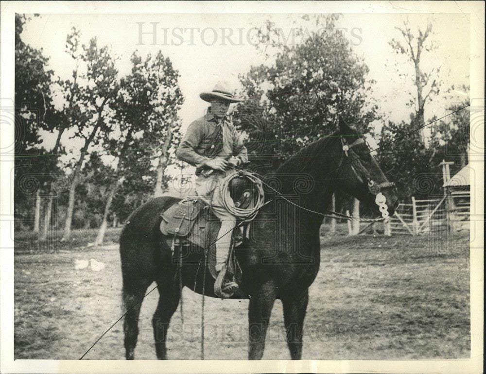 1936 Press Photo Prince Wales Horse Ranch Canada - Historic Images