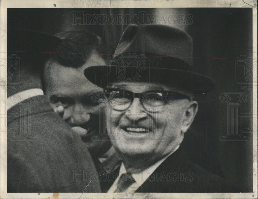 1963 Press Photo President Harry Truman Candid Camera - Historic Images