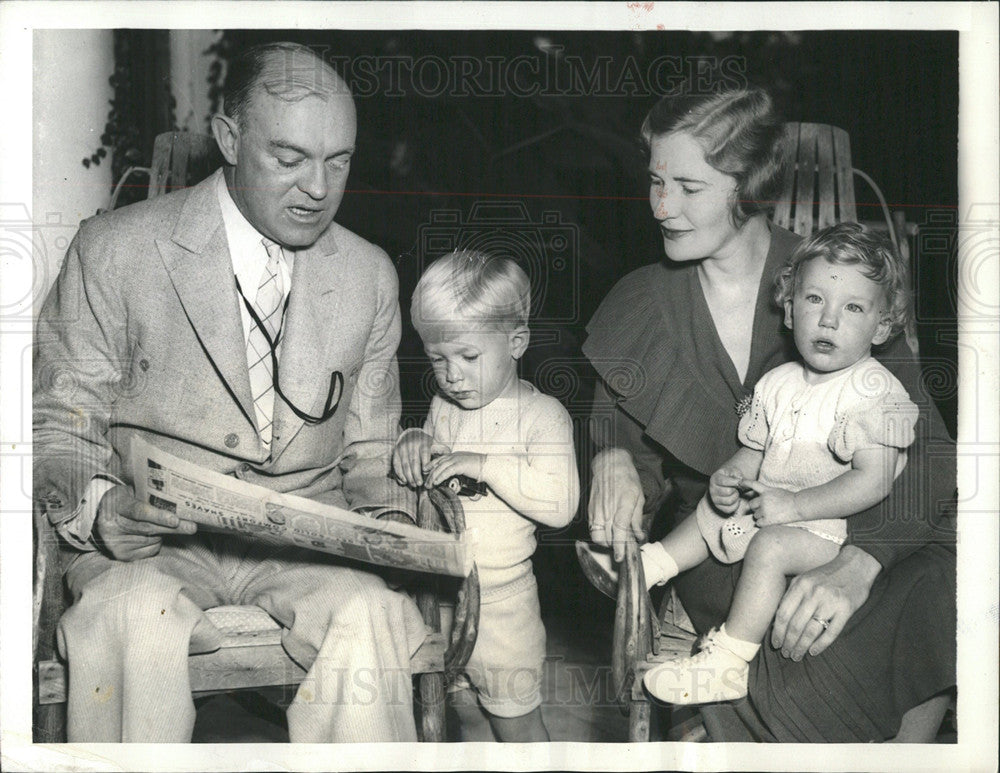 Press Photo Secretary Woodring Family Woodring Estate - Historic Images