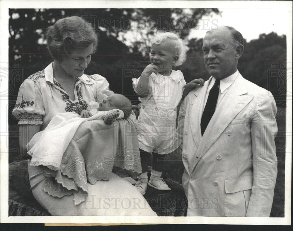 1935 Press Photo Domicile Woodlawn and Mrs. Woodring - Historic Images