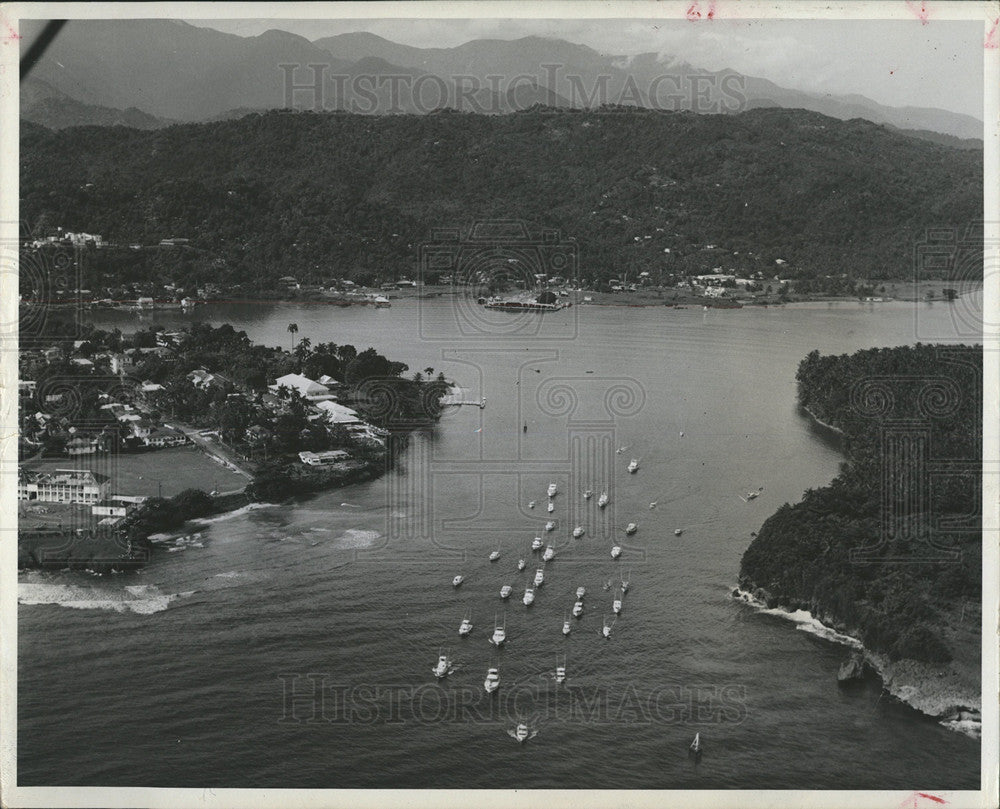 1964 Press Photo PICTURESQUE HARBOR JAMAICA - Historic Images