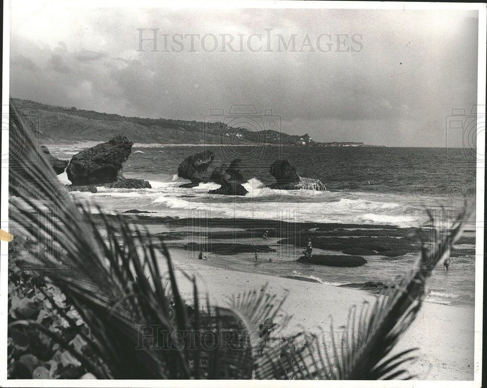 1982 Press Photo Barbados Beaches Provide Privacy - Historic Images