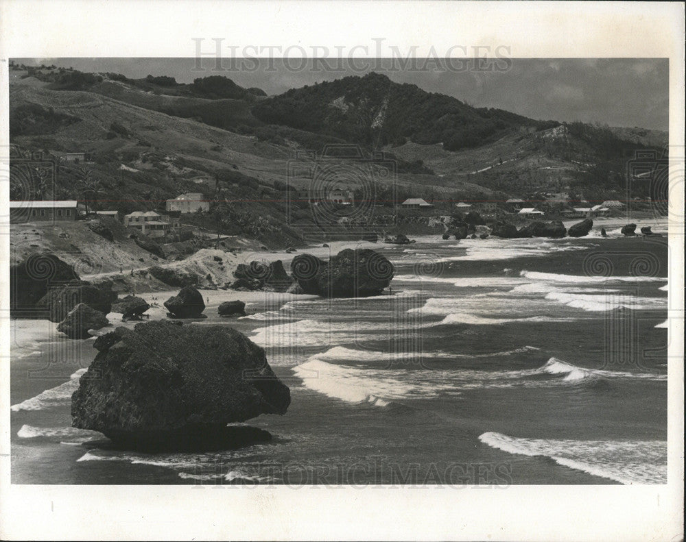 1986 Press Photo Eastern Coastline Barbados - Historic Images