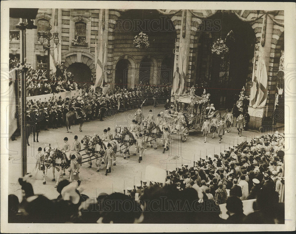 1966 Press Photo Coronation King George VI 1937 - Historic Images