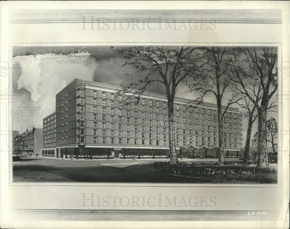 1969 Press Photo Nine-Story Churchill Hotel, 500 rooms - Historic Images