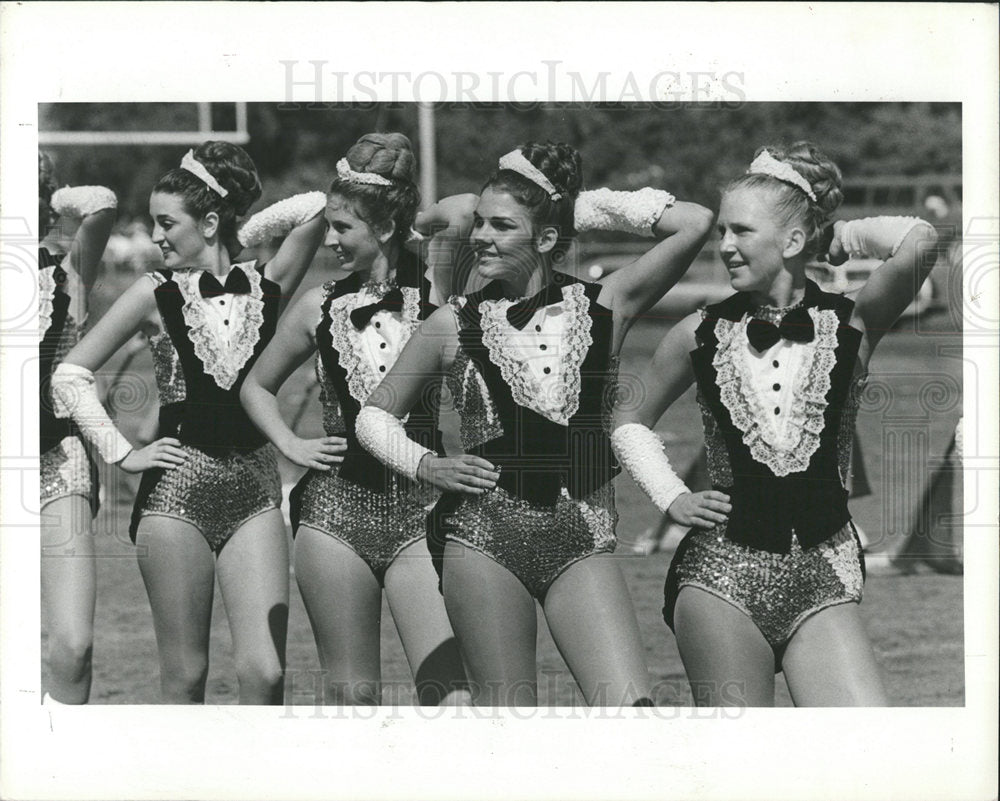 1991 Press Photo Seminole High School Drill Squad - Historic Images
