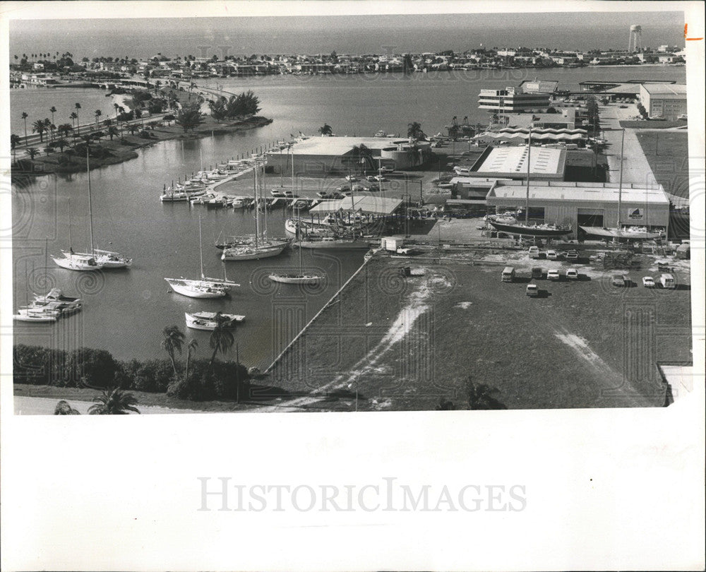 1971 Press Photo Clearwater Harbors Sheltered from Wind - Historic Images