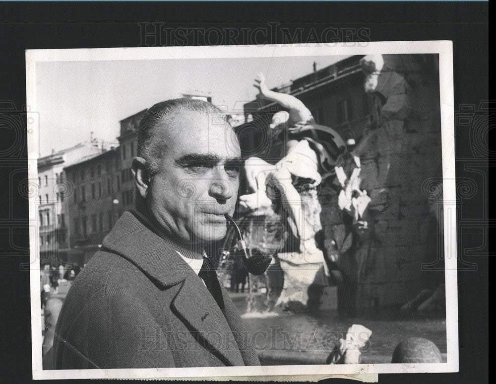 1967 Press Photo Italian Journalist Luigi Barzini Jr - Historic Images