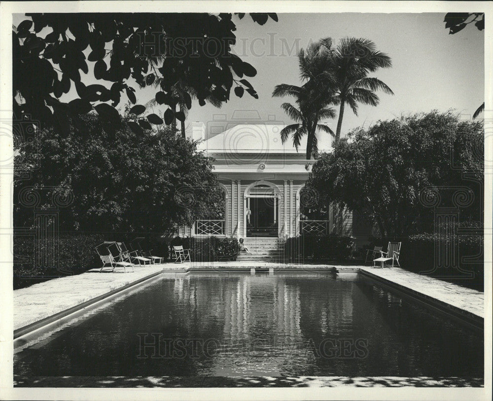 Press Photo Charles Ulrick Bay&#39;s Home In Florida - Historic Images