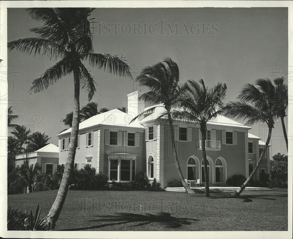 Press Photo Charles Ulrick Bay&#39;s Home In Palm Beach - Historic Images