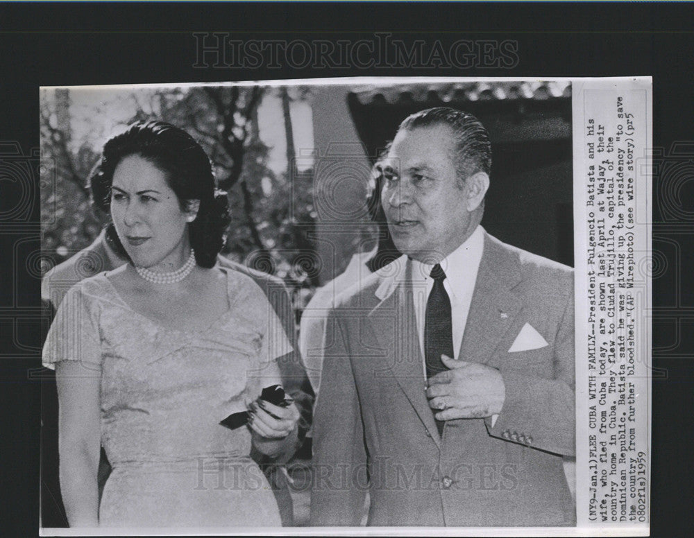 1959 Press Photo President Fulgencio Batista - Historic Images