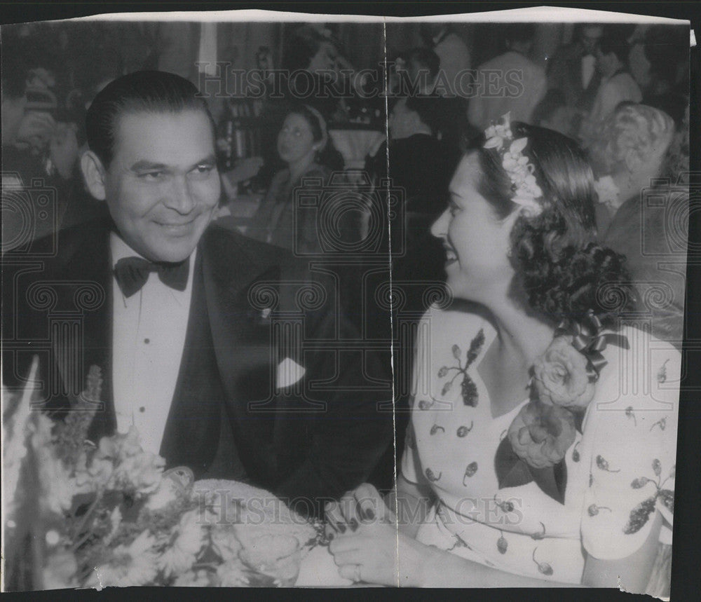 1946 Press Photo Fulgencio Batista &amp; Martha Fernandez - Historic Images