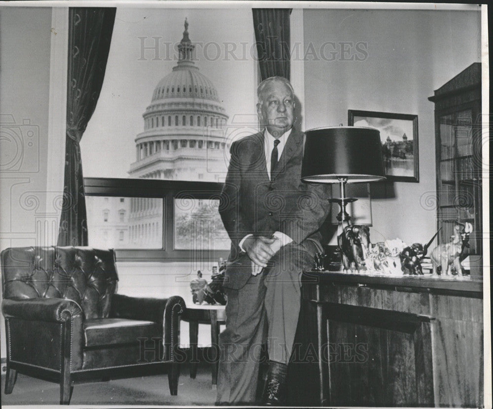 1965 Press Photo Charles Halleck Indiana Republican - Historic Images