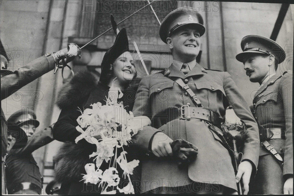 1939 Press Photo Winston Churchill&#39;s Son Takes A Bride - Historic Images