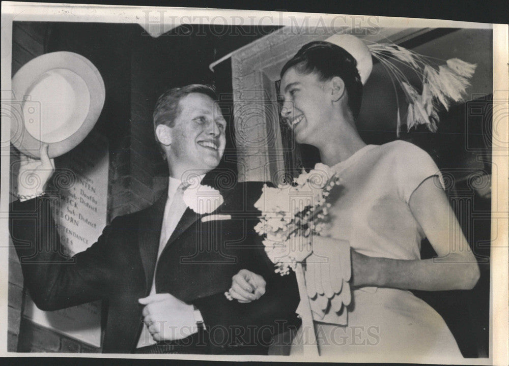 1964 Press Photo Winston Churchill,grandson,marries - Historic Images