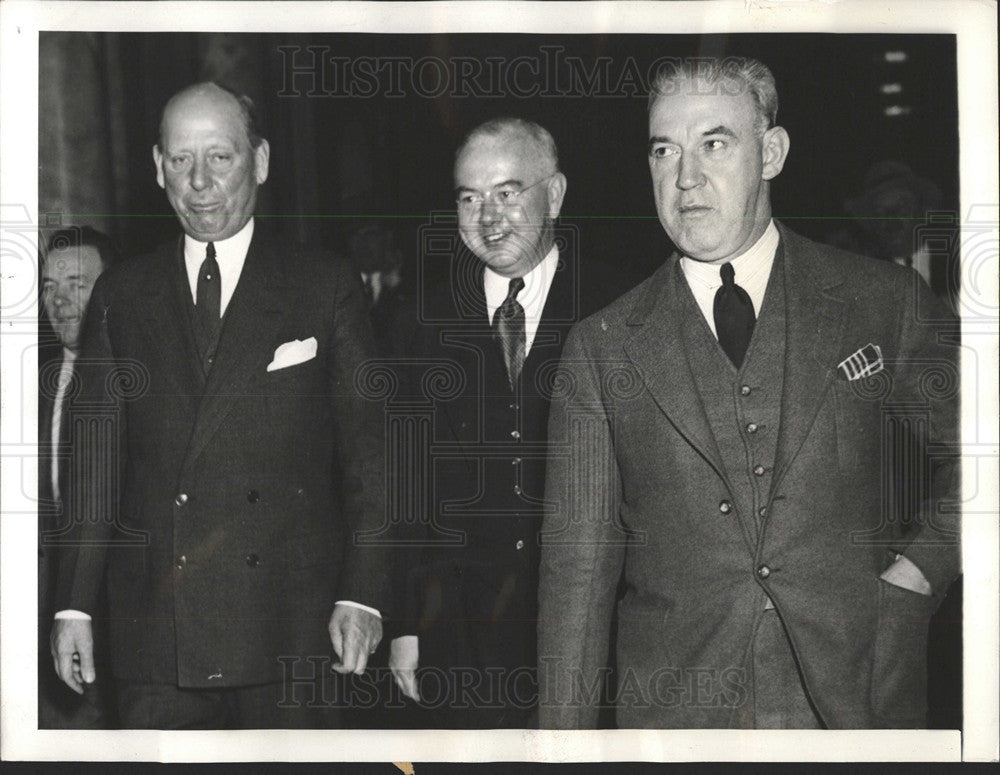 1938 Press Photo Mayor Hague Arrives at Federal Court - Historic Images