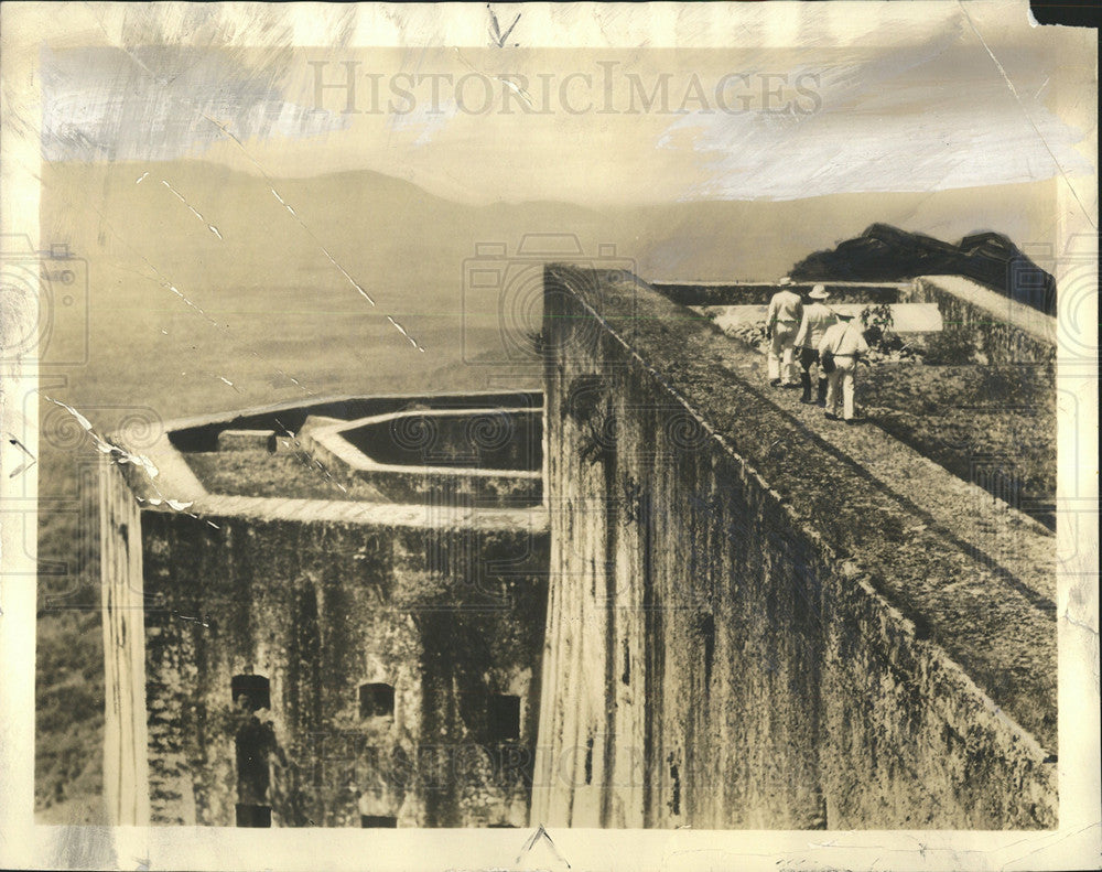 1938 Press Photo King Henry Christophe Citadel Wall - Historic Images