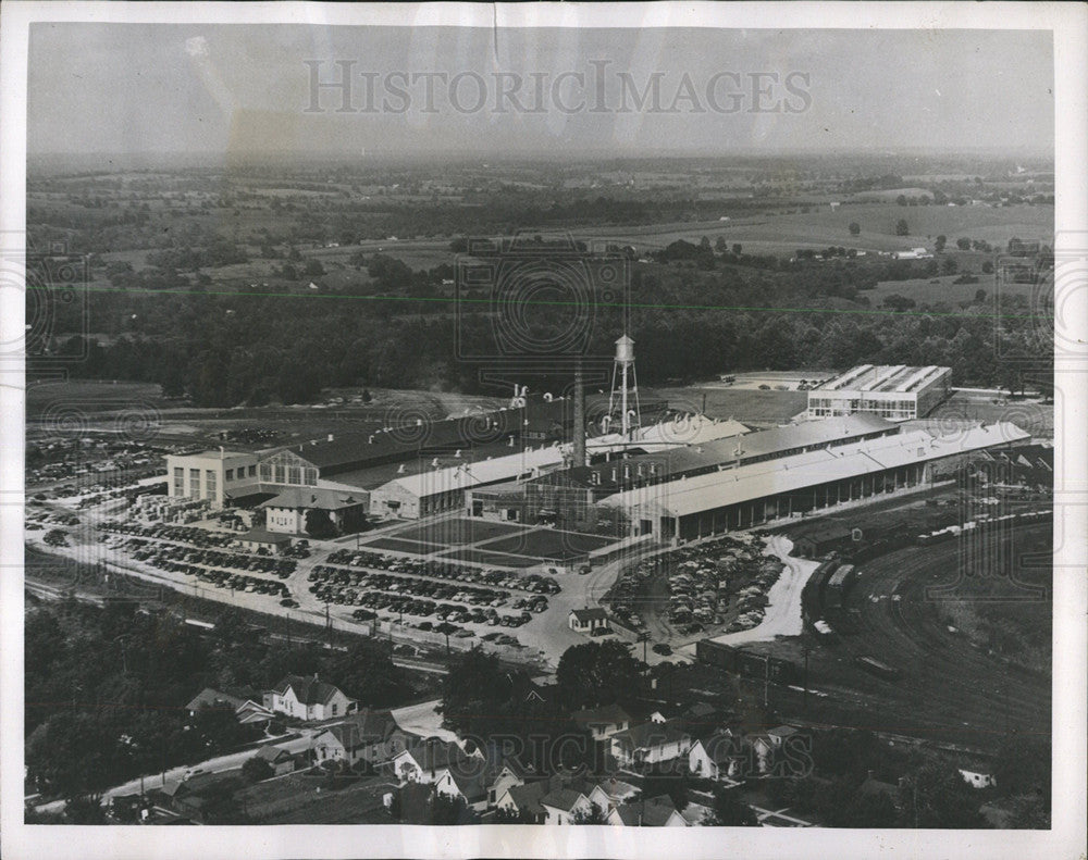 1951 Press Photo Aerial View General Motors Plan - Historic Images