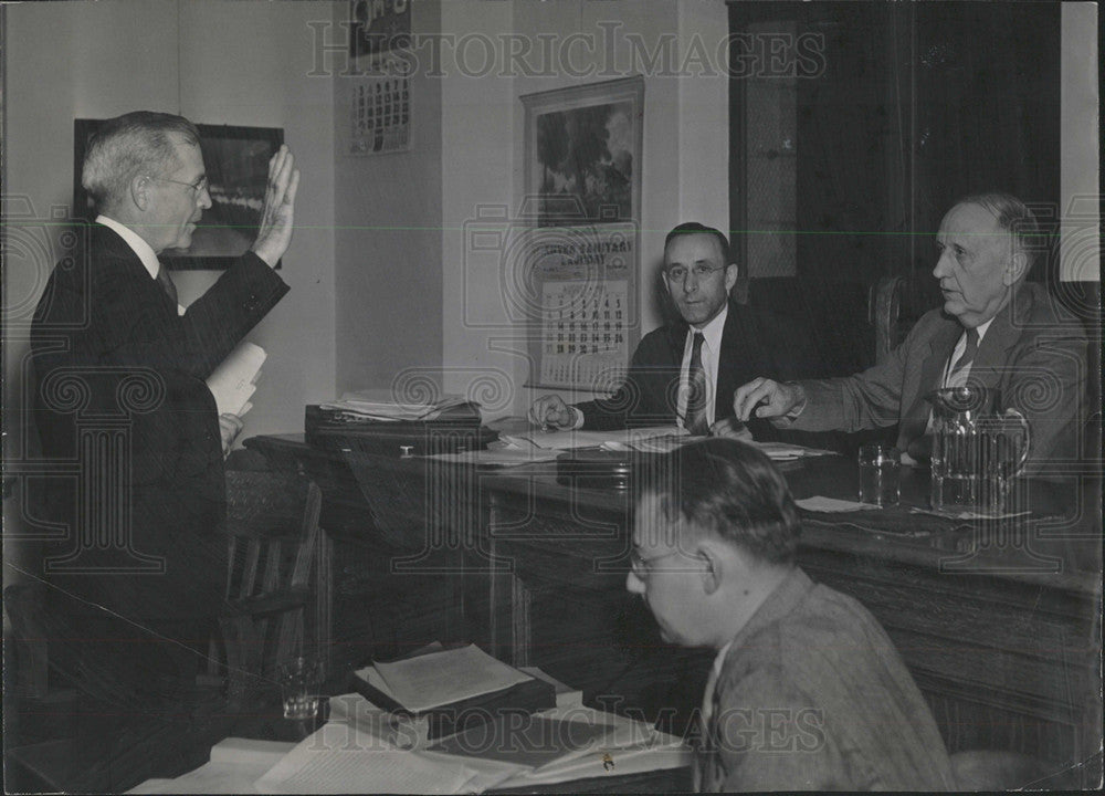 1939 Press Photo Denver Hearing Construction Produce - Historic Images