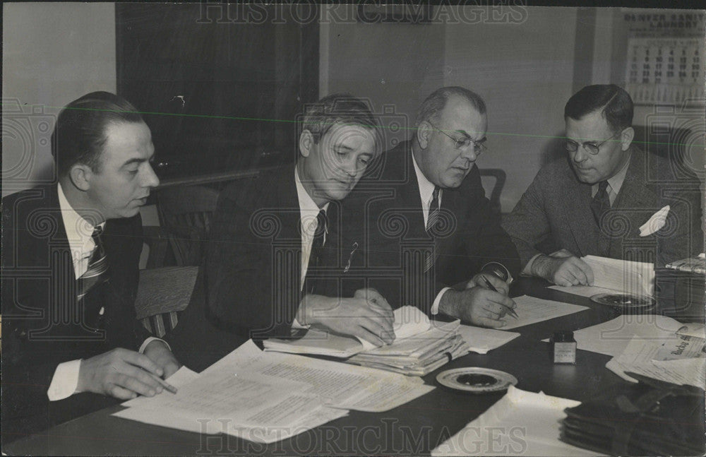 1939 Press Photo AJ Baumann JP Mitchell PE Blanchard - Historic Images