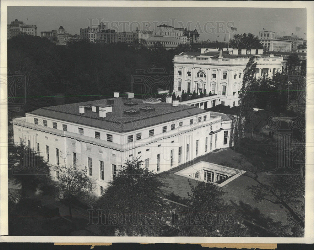 1934 Press Photo Remodeled Exec Offices White House - Historic Images