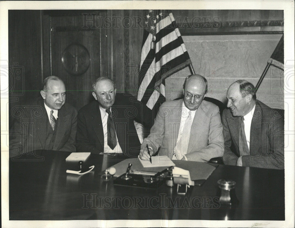 1935 Press Photo Four members New Deal Dept. Justice - Historic Images