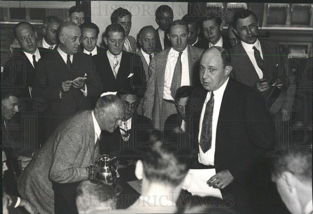 1934 Press Photo Recovery Policy Committee Head Press - Historic Images