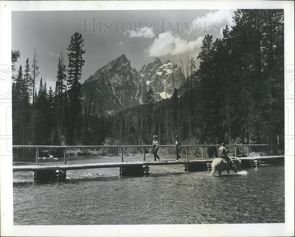 Press Photo Grand Teton Park/Mountains/Wyoming - Historic Images