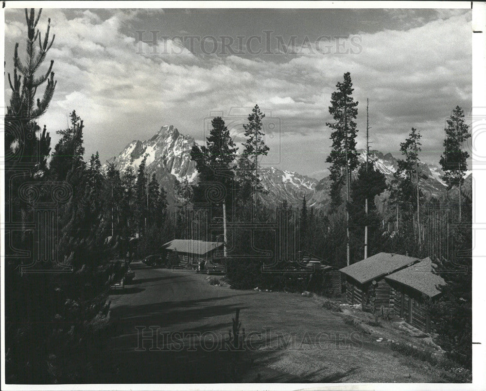 1986 Press Photo Colter Bay Village in the Grand Teton - Historic Images