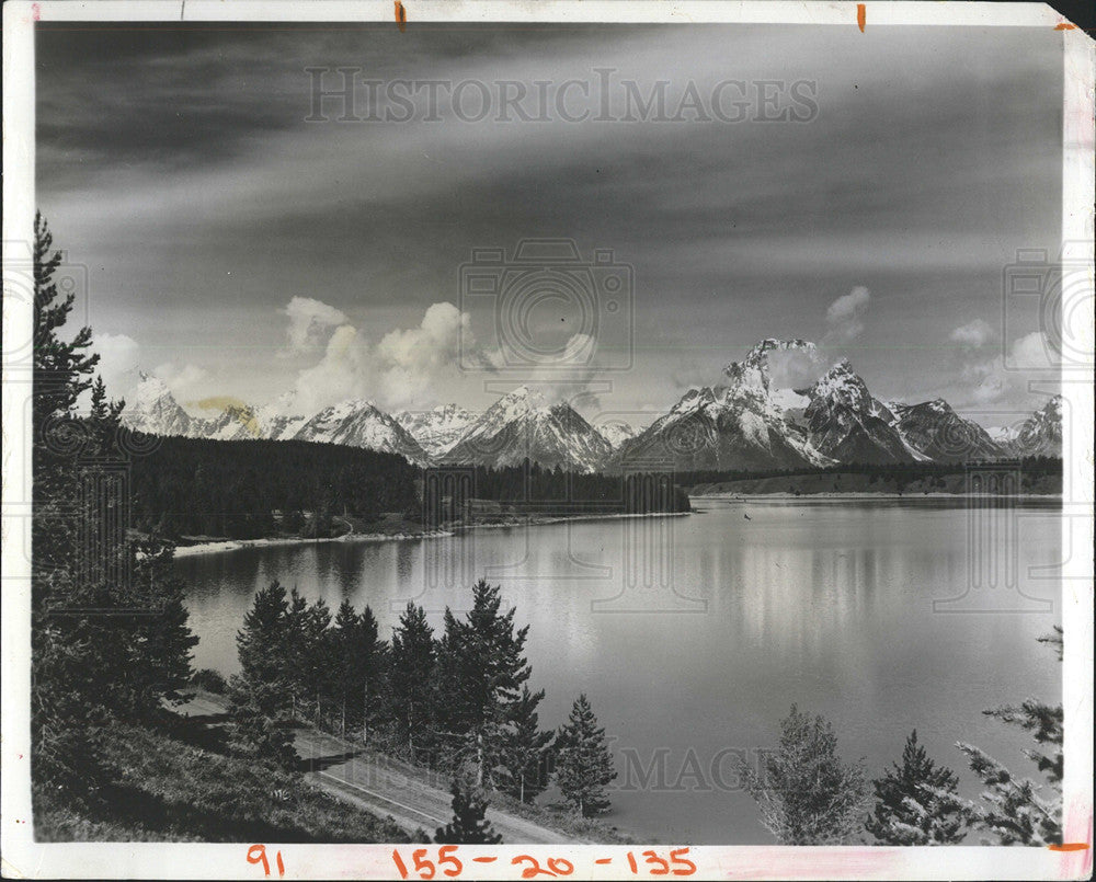 1964 Press Photo Grand Teton National Park Mountains - Historic Images