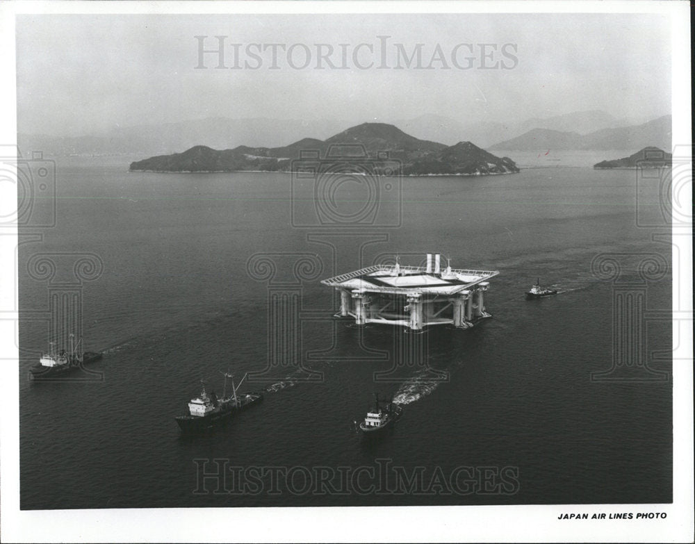 1975 Press Photo Biggest Semi-Submersible, Aquapolis - Historic Images