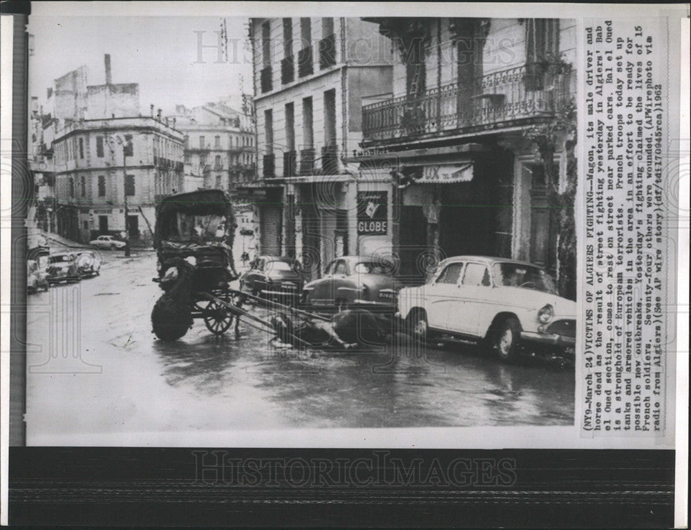 1962 Press Photo Victims Algiers Fighting - Historic Images