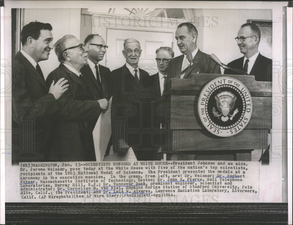 1964 Press Photo  National Medal of Science Winners - Historic Images