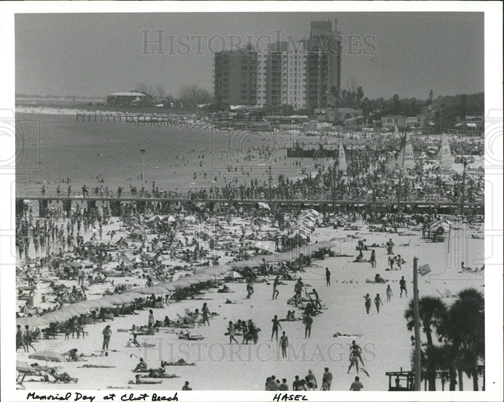 1985 Press Photo Clearwater Beach - Historic Images