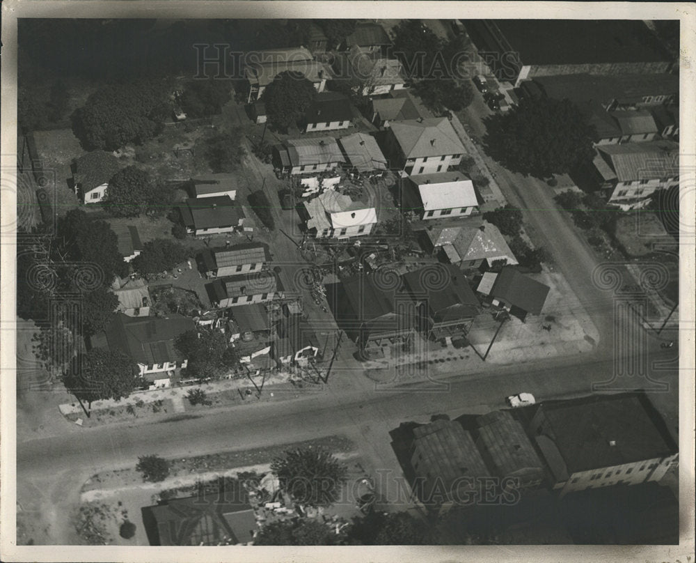 Press Photo Methodist town buildings houses farms view - Historic Images