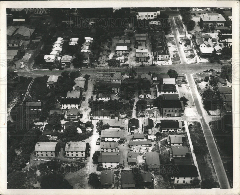 1950 Press Photo Methodist Town Buildings - Historic Images