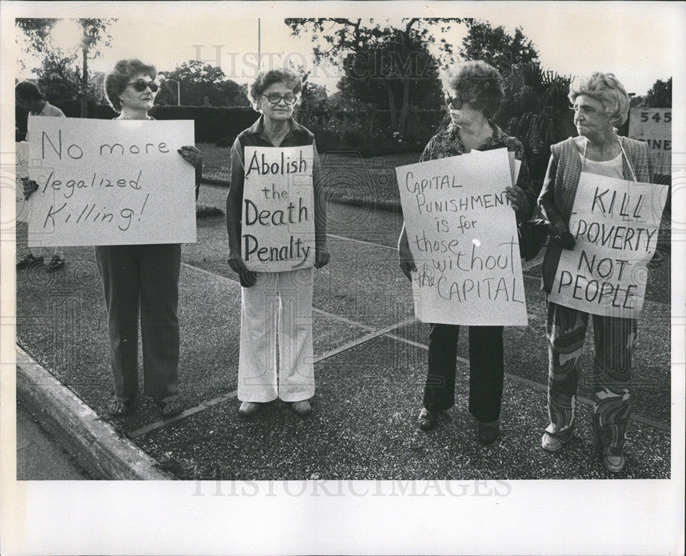 1980 Press Photo Capital Punishment Legalize Killing - Historic Images