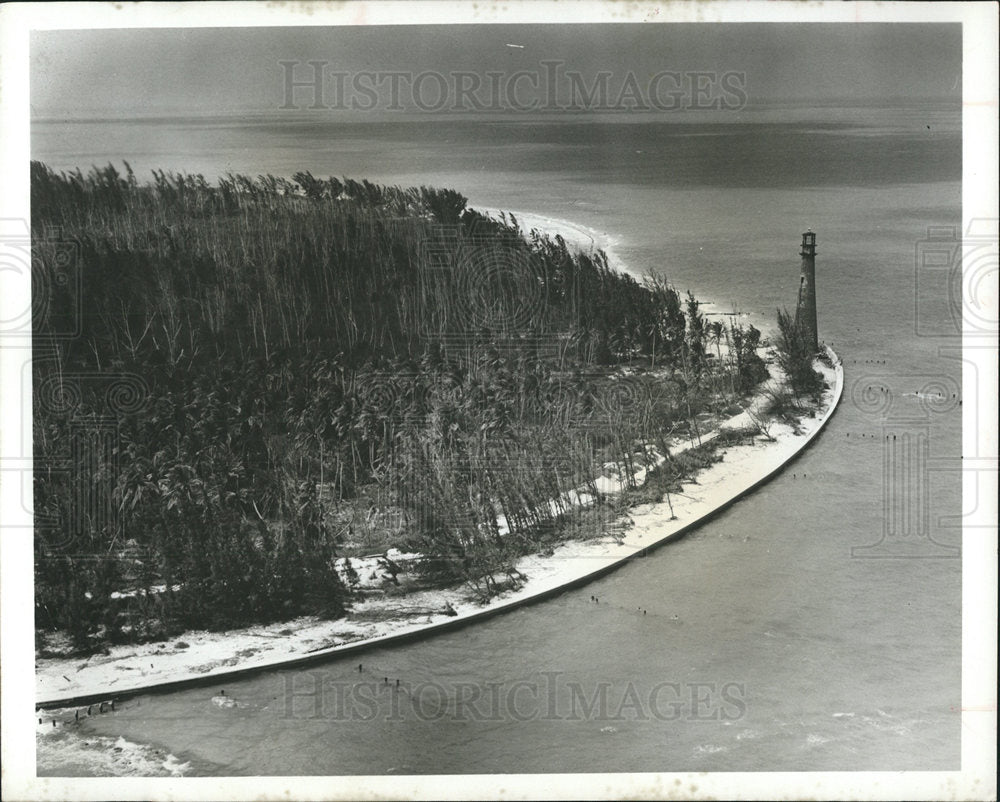 1969 Press Photo Cape Florida Lighthouse Biscayne Bay - Historic Images