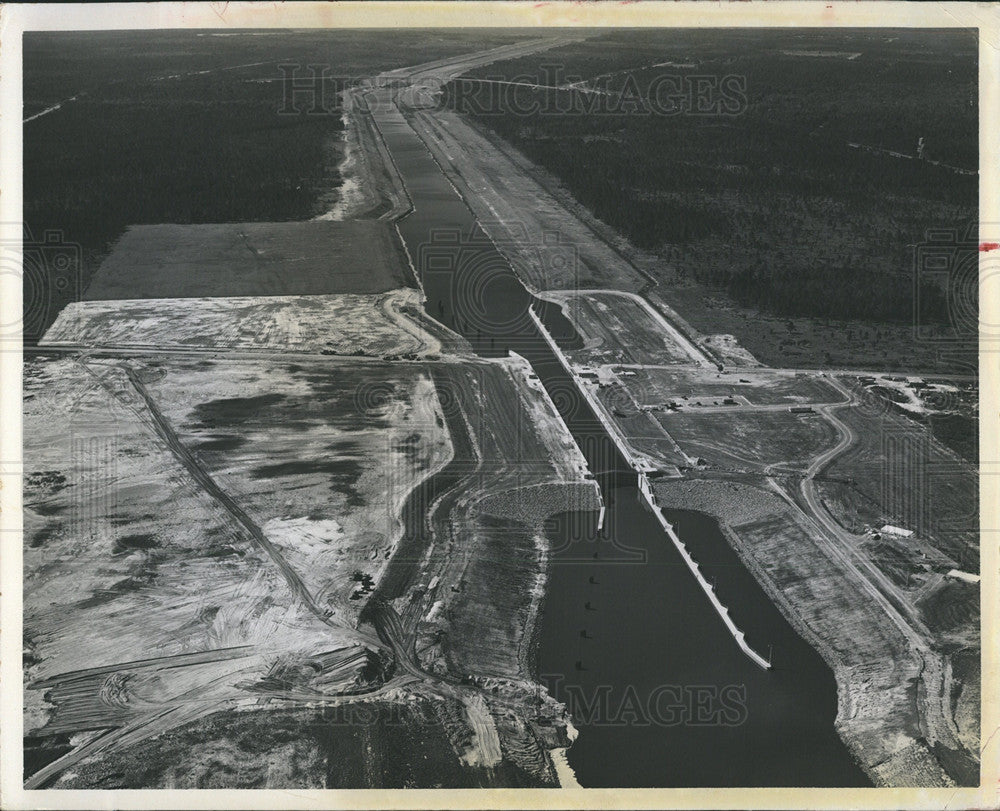 1968 Press Photo St. Johns Lock Barge Canal Route - Historic Images