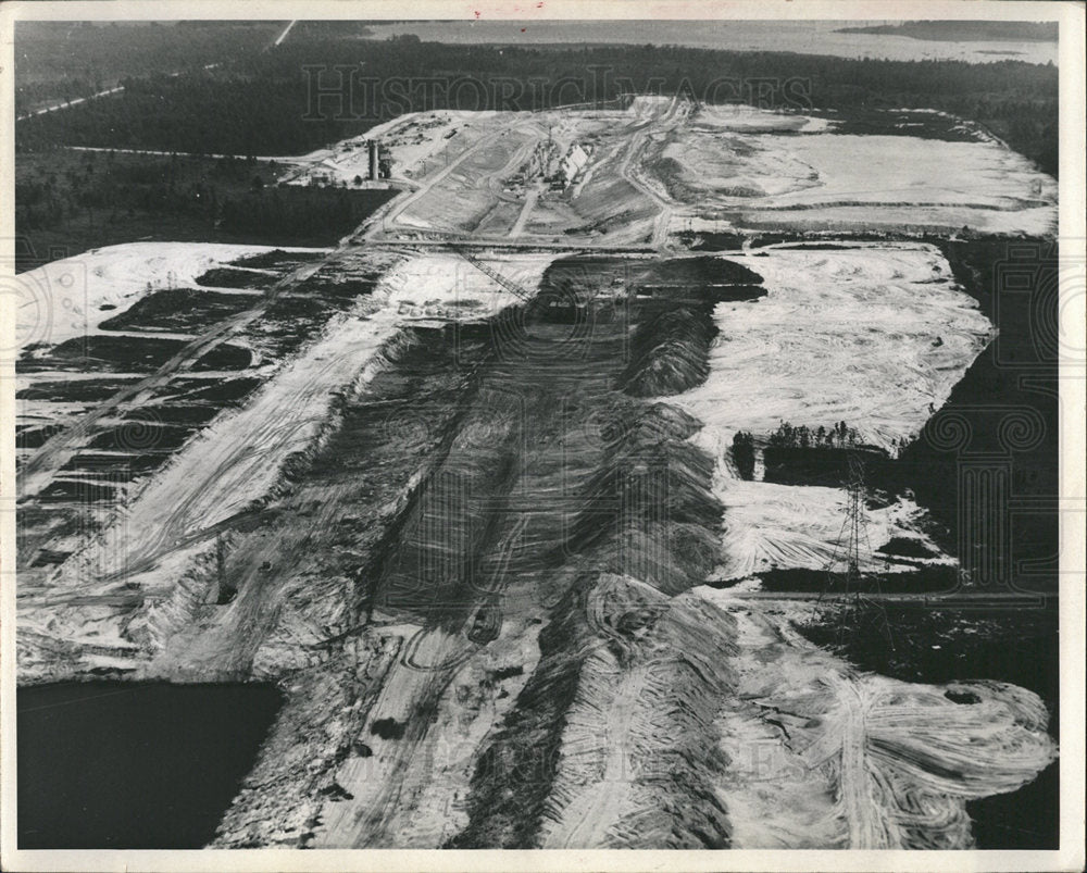 1966 Press Photo Cross Florida Barge Canal digging Gulf - Historic Images