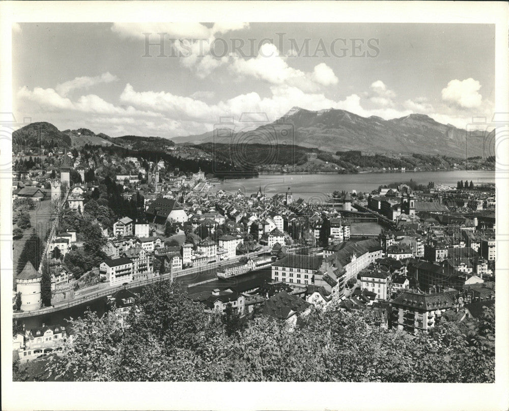 Press Photo Lucern Switzerland - Historic Images